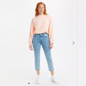 ❤ LEVI'S PREMIUM 501 HIGH RISE STRAIGHT CROP JEANS, 4 (27)